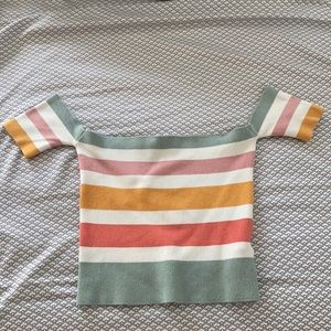 off the shoulder croptop